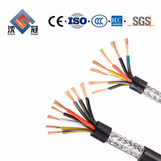 Shenguan Wire Cable PVC Insulation Multi Core Electric Shielded Signal Control Wire Nsgafou 3 Kv Shd-Gc 2kv Signal Cable Coaxial Cable Wire Harnesses