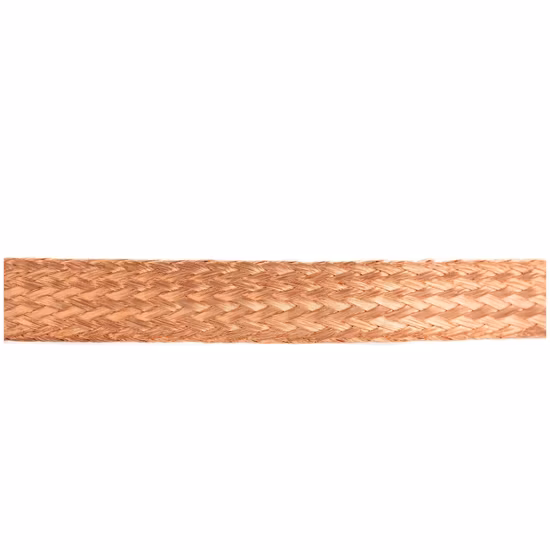 Flat Flexible Bare Braided Copper Wire